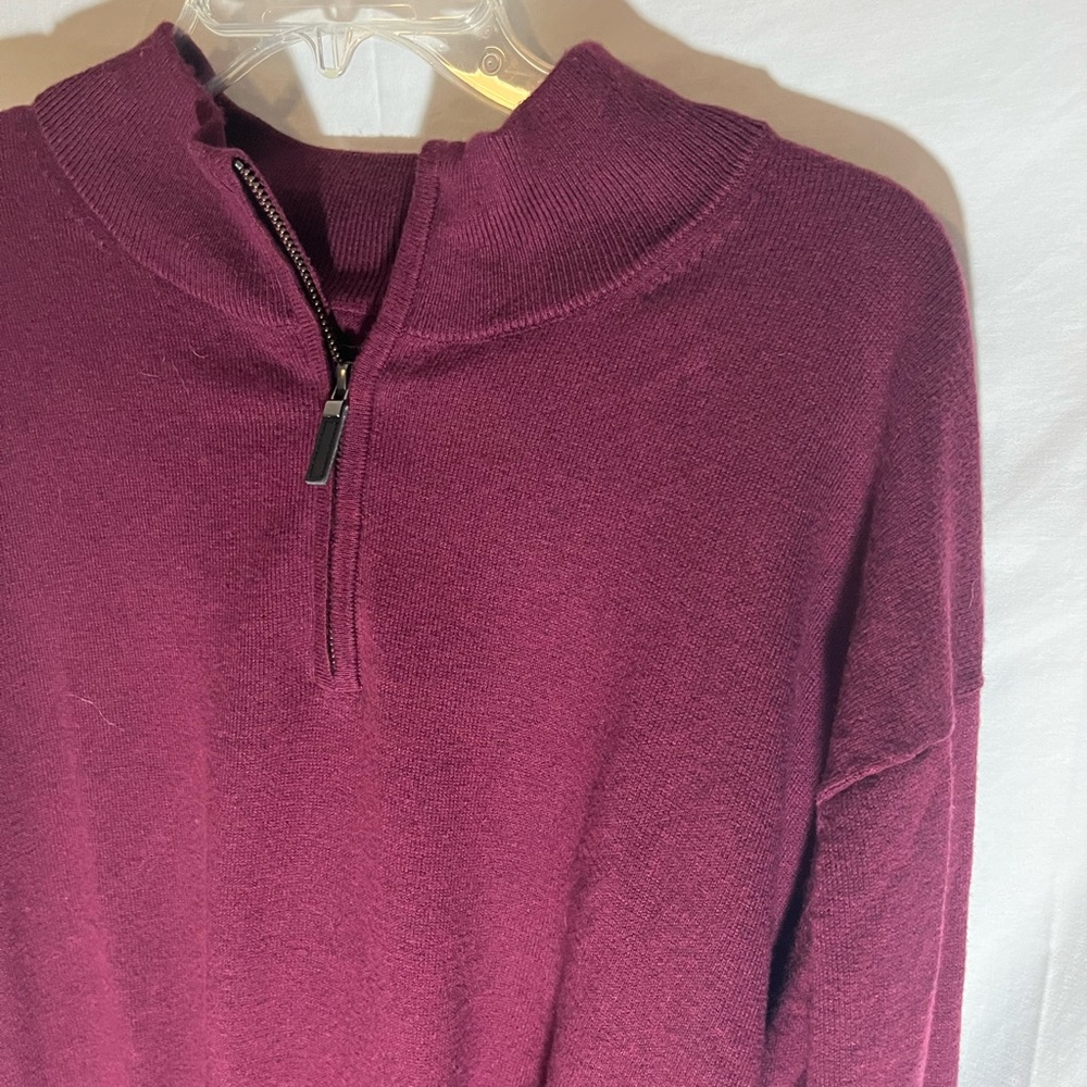Oak Hill Premium Quarter Zipper 3XL Maroon Fleece Pullover